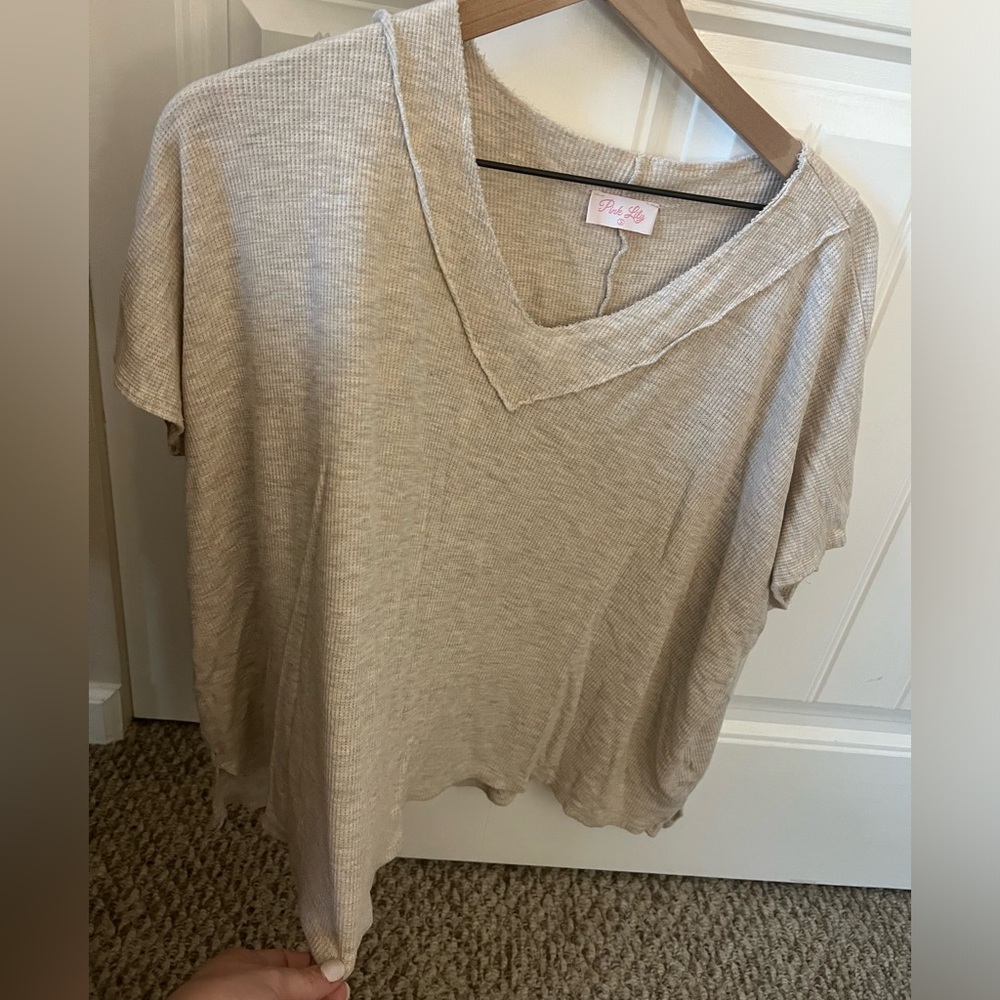 Pink Lily Flowy Top